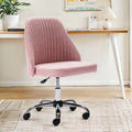 Chaise de bureau pivotante en tissu capitonné "Chic Channel" pour la maison et le maquillage