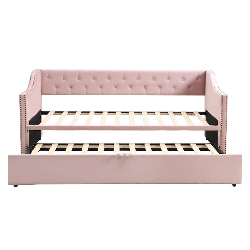 Lit de repos moderne pour une personne avec lit gigogne relevable