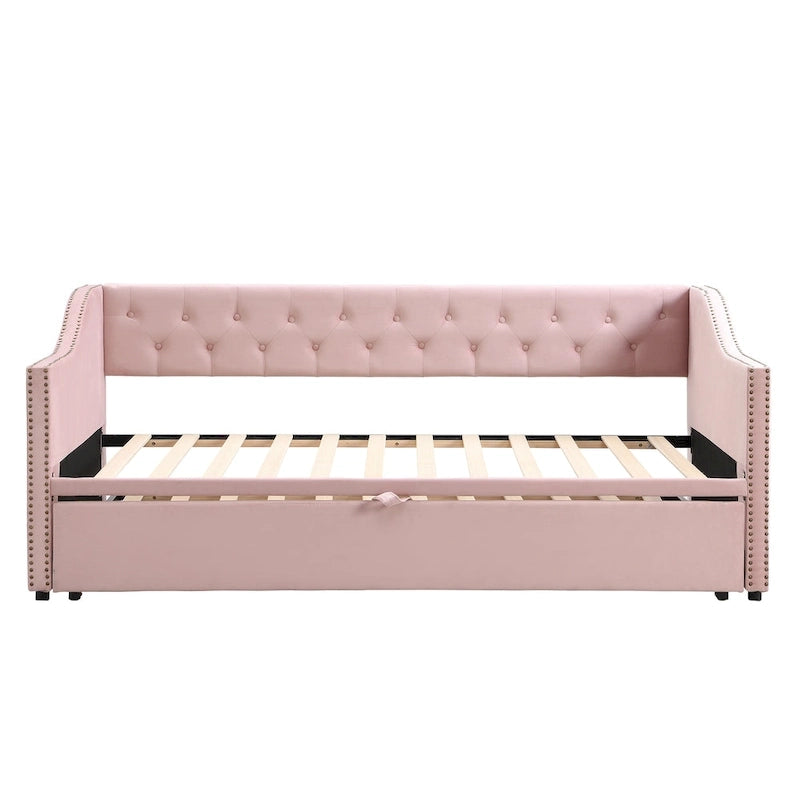 Lit de repos moderne pour une personne avec lit gigogne relevable