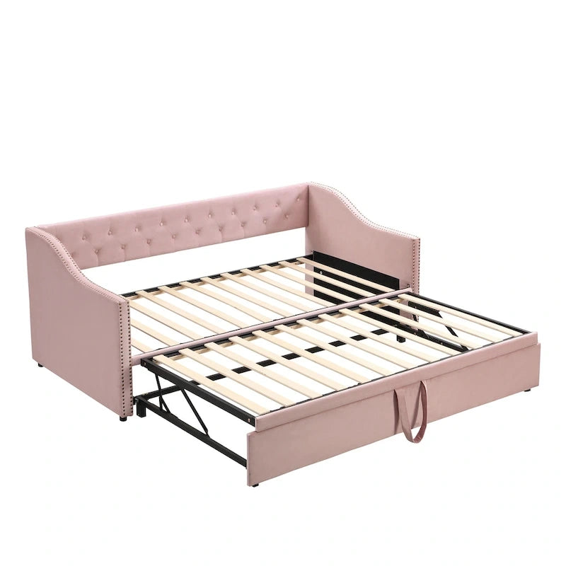 Lit de repos moderne pour une personne avec lit gigogne relevable