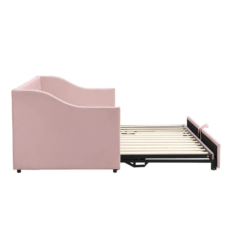 Lit de repos moderne pour une personne avec lit gigogne relevable
