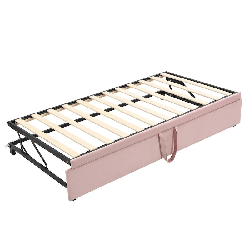Lit de repos moderne pour une personne avec lit gigogne relevable