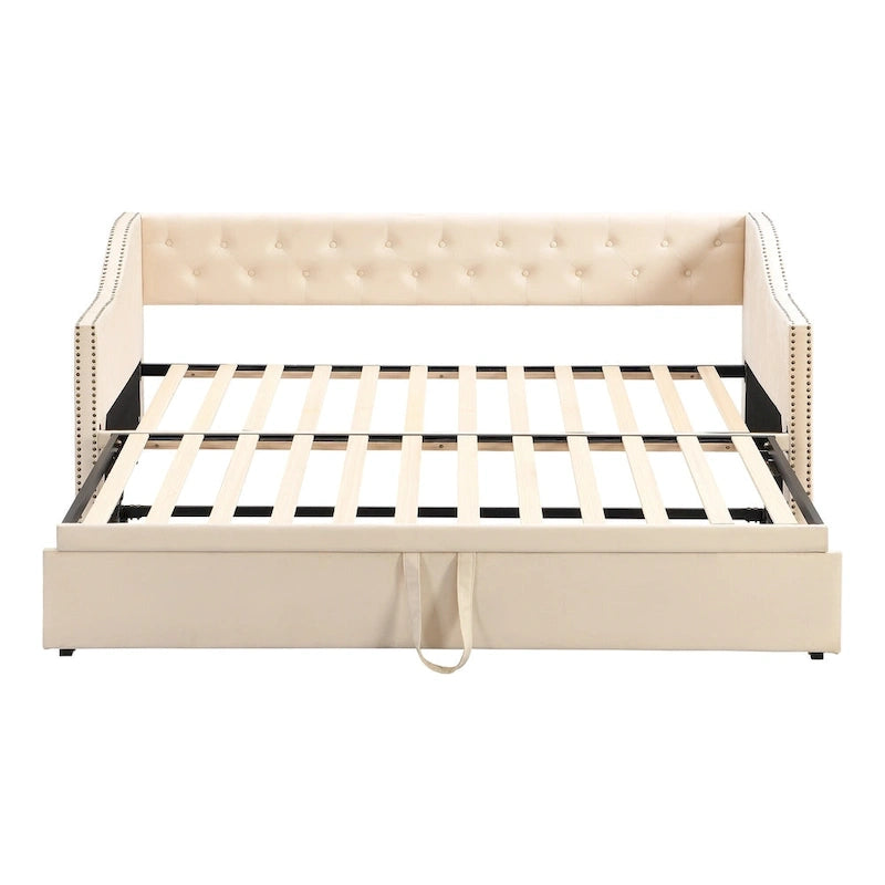 Lit de repos moderne pour une personne avec lit gigogne relevable