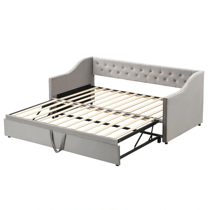 Lit de repos moderne pour une personne avec lit gigogne relevable