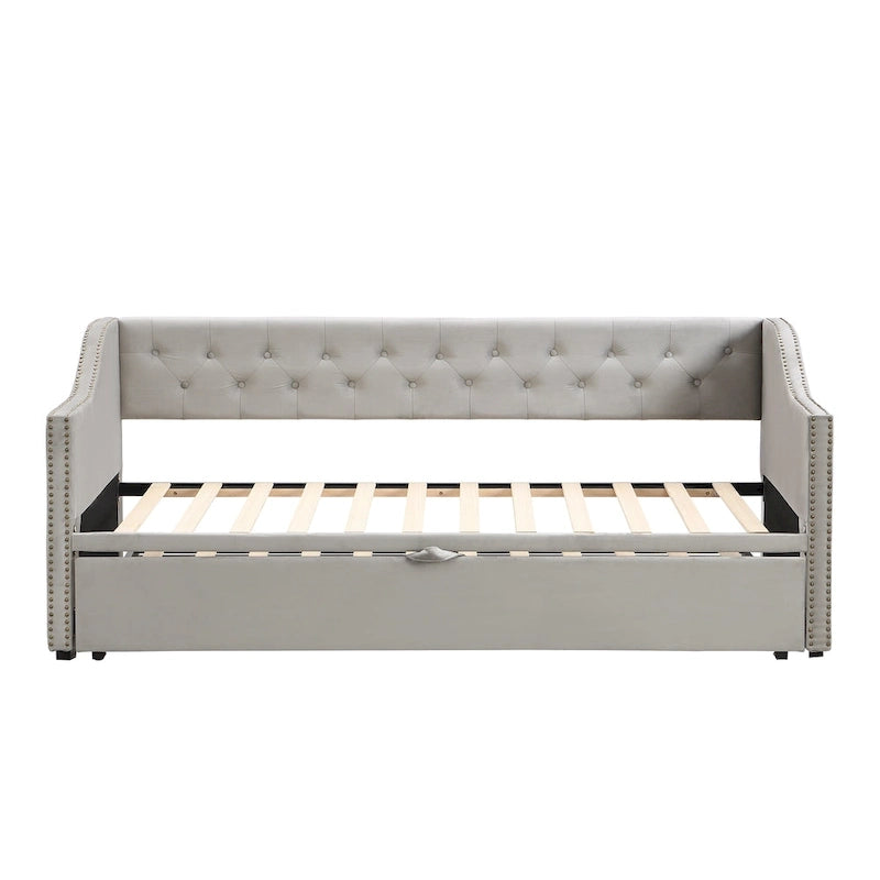 Lit de repos moderne pour une personne avec lit gigogne relevable