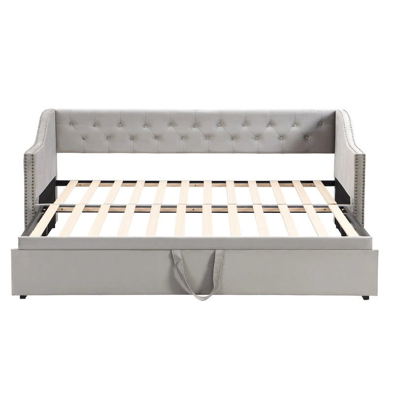 Lit de repos moderne pour une personne avec lit gigogne relevable