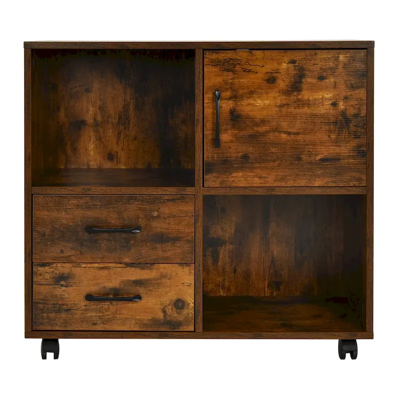 Meuble de rangement Costway mobile avec étagères de rangement pour imprimante