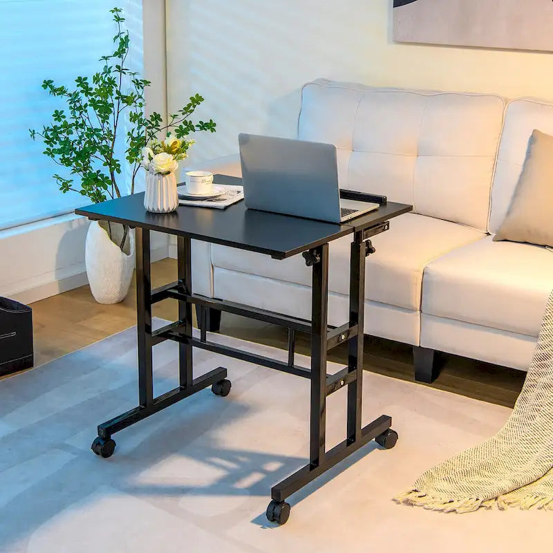 Gymax Bureau informatique mobile réglable inclinable