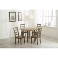 Set of 2 Boulder Dining Side Chairs Barnwood Wire Brush - Boraam: Rubberwood, Farmhouse Style, 300lbs Capacity