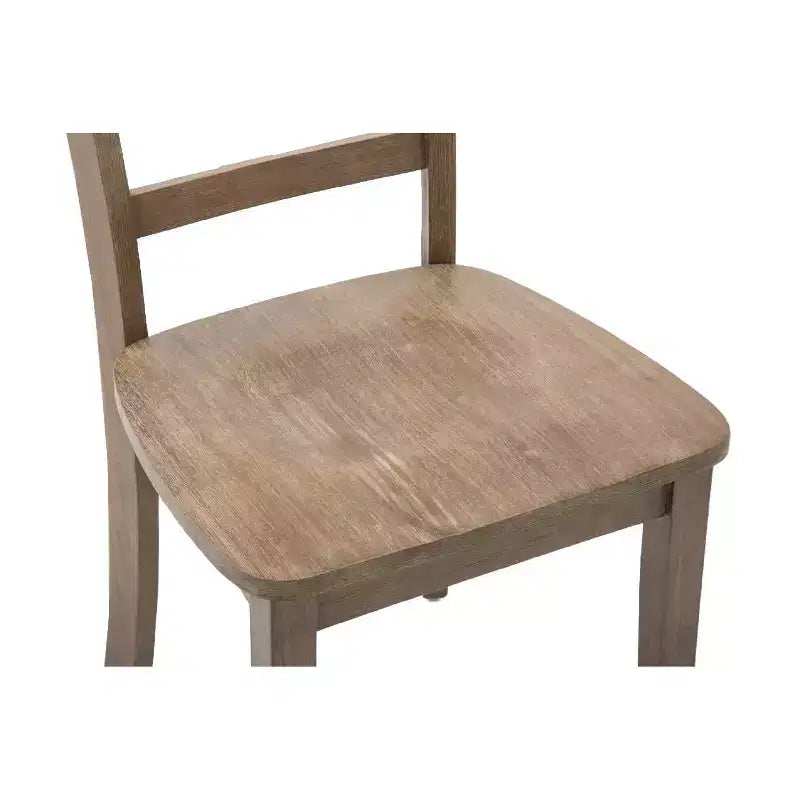 Chaises de salle à manger Boulder en bois de grange brossé : Bois d'hévéa, style ferme, capacité de 136 kg