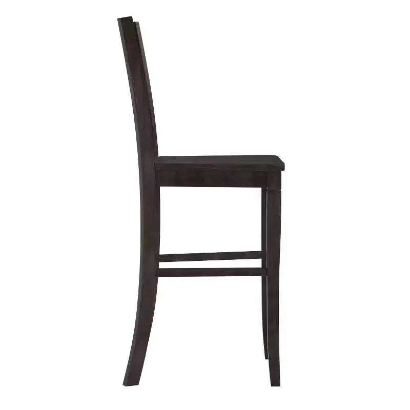 Tabouret de bar à hauteur de comptoir Gwendolyn de qualité commerciale en bois massif style ferme moderne