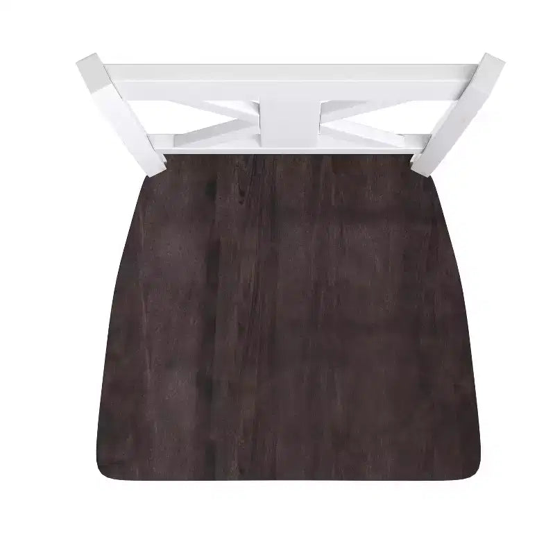 Tabouret de bar à hauteur de comptoir Gwendolyn de qualité commerciale en bois massif style ferme moderne