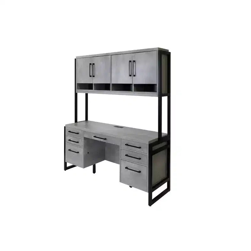 Vaisselier Mason moderne stratifié bois avec portes en bois