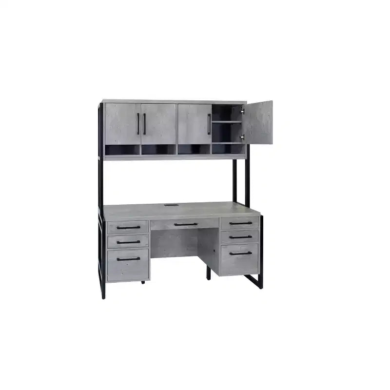 Vaisselier Mason moderne stratifié bois avec portes en bois