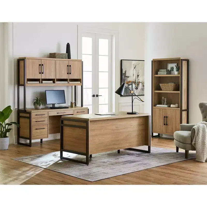 Vaisselier Mason moderne stratifié bois avec portes en bois