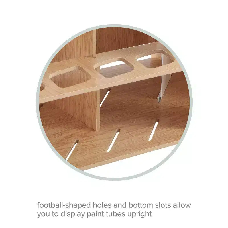 Range de rangement pour atelier d'artiste, Racks à peinture et à pinceaux