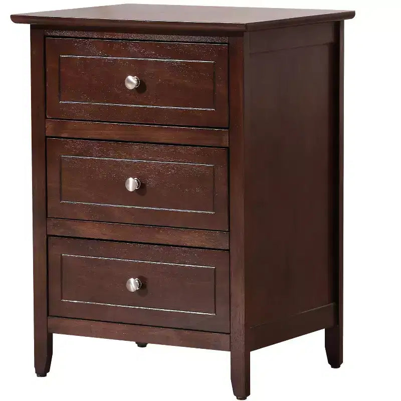 Table de chevet Daniel à 3 tiroirs (63,5 cm H x 48,26 cm L x 38,1 cm P)