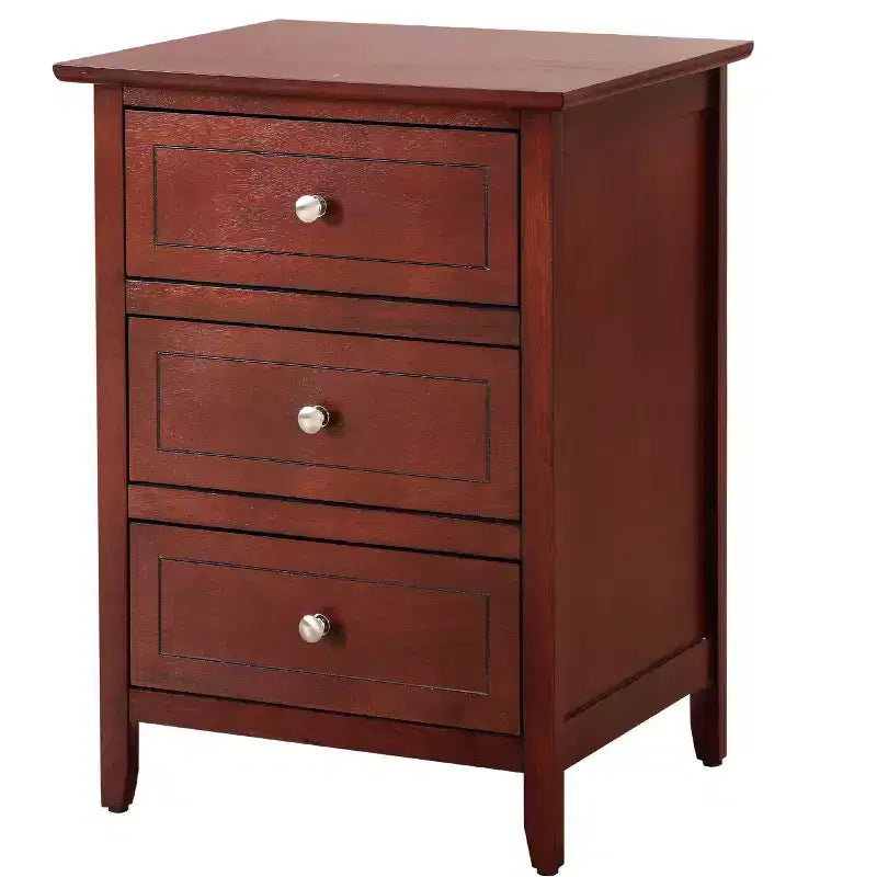 Table de chevet Daniel à 3 tiroirs (63,5 cm H x 48,26 cm L x 38,1 cm P)