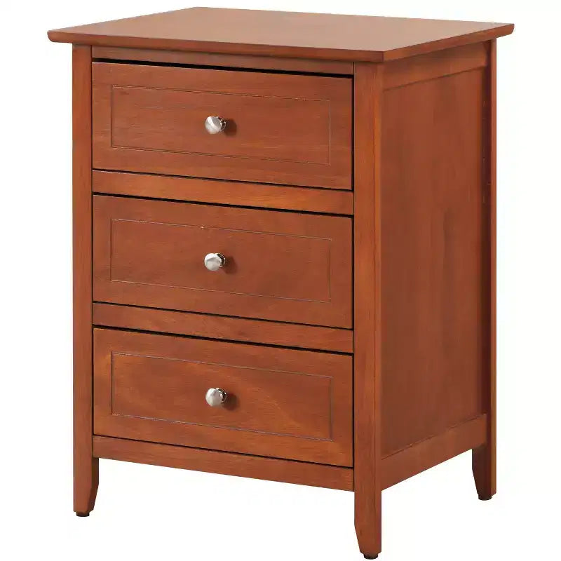 Table de chevet Daniel à 3 tiroirs (63,5 cm H x 48,26 cm L x 38,1 cm P)