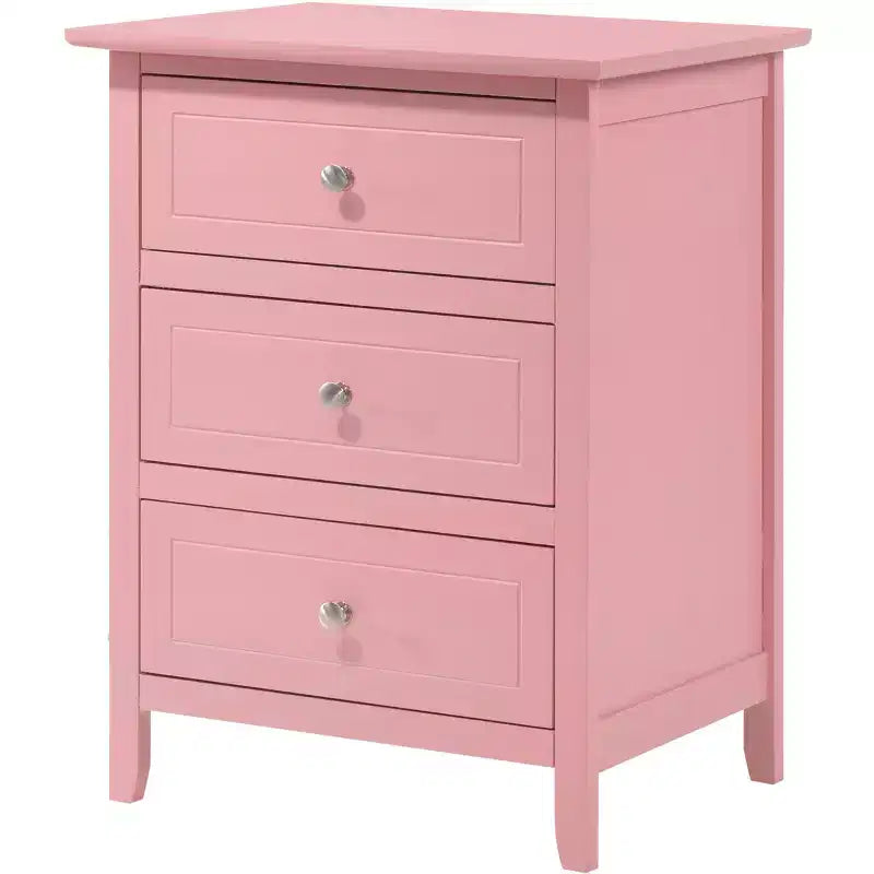 Table de chevet Daniel à 3 tiroirs (63,5 cm H x 48,26 cm L x 38,1 cm P)