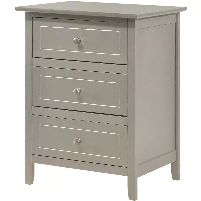 Table de chevet Daniel à 3 tiroirs (63,5 cm H x 48,26 cm L x 38,1 cm P)