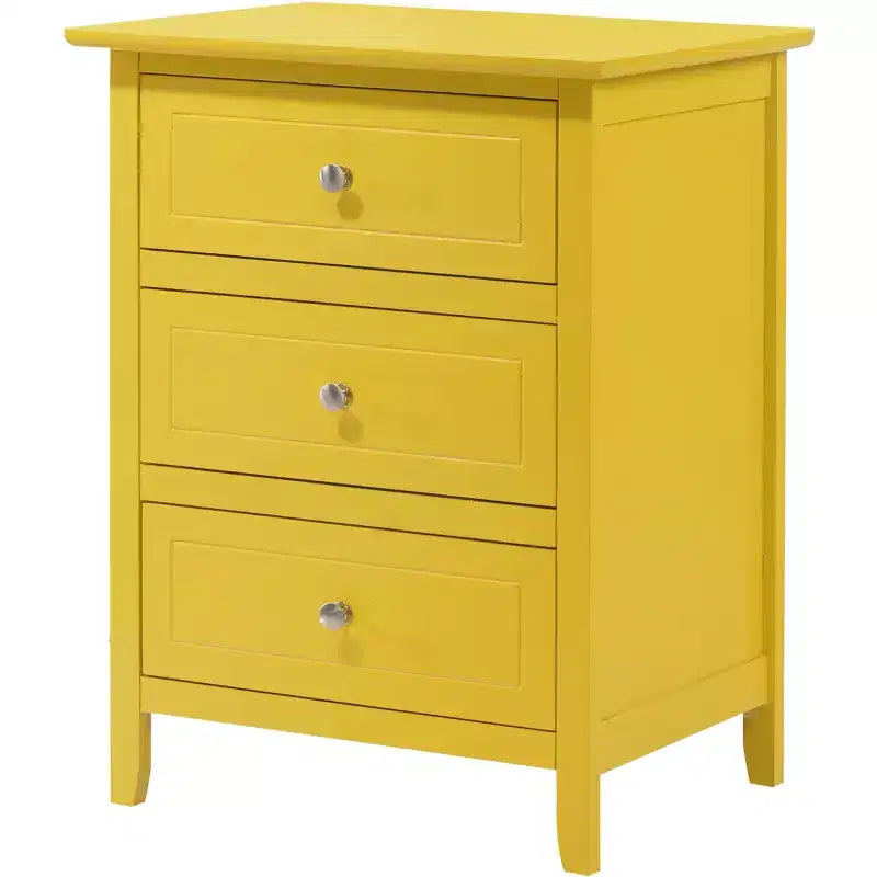 Table de chevet Daniel à 3 tiroirs (63,5 cm H x 48,26 cm L x 38,1 cm P)