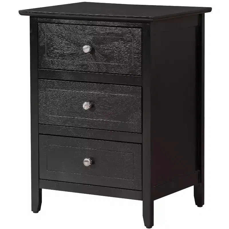 Table de chevet Daniel à 3 tiroirs (63,5 cm H x 48,26 cm L x 38,1 cm P)