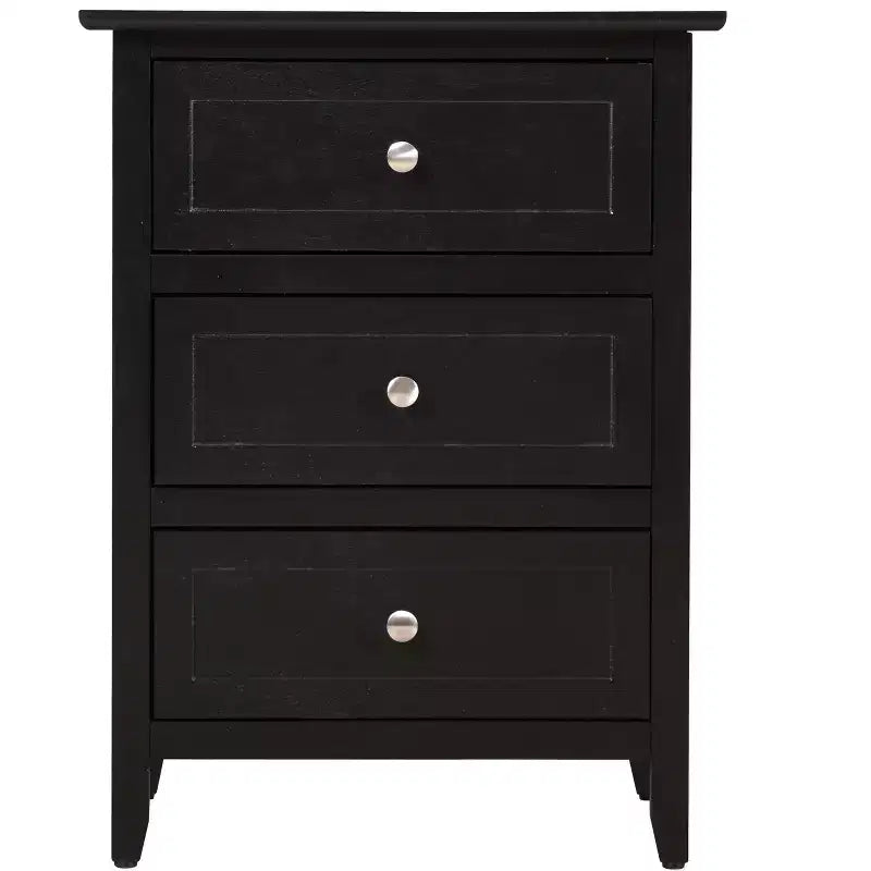 Table de chevet Daniel à 3 tiroirs (63,5 cm H x 48,26 cm L x 38,1 cm P)