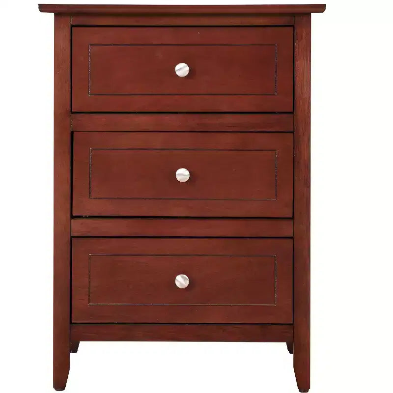 Table de chevet Daniel à 3 tiroirs (63,5 cm H x 48,26 cm L x 38,1 cm P)