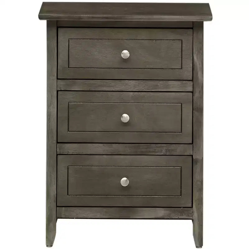 Table de chevet Daniel à 3 tiroirs (63,5 cm H x 48,26 cm L x 38,1 cm P)