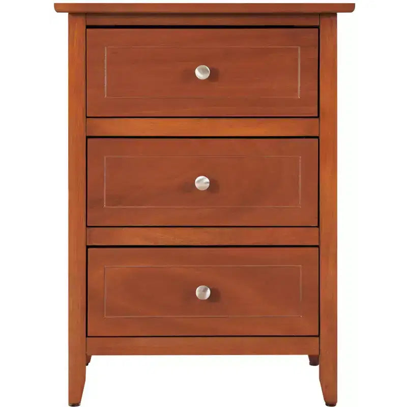 Table de chevet Daniel à 3 tiroirs (63,5 cm H x 48,26 cm L x 38,1 cm P)