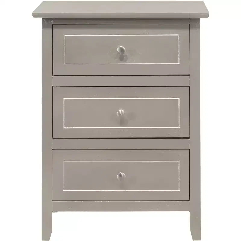 Table de chevet Daniel à 3 tiroirs (63,5 cm H x 48,26 cm L x 38,1 cm P)