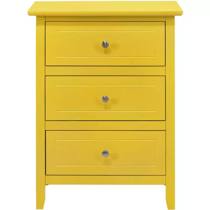 Table de chevet Daniel à 3 tiroirs (63,5 cm H x 48,26 cm L x 38,1 cm P)