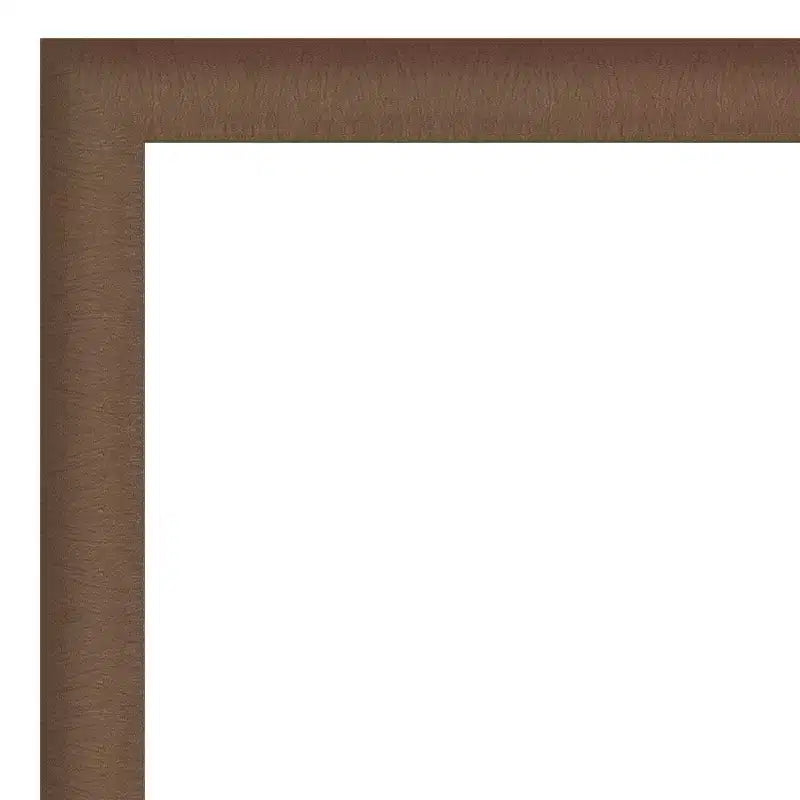 Miroir mural de salle de bain biseauté fin brossé élégant