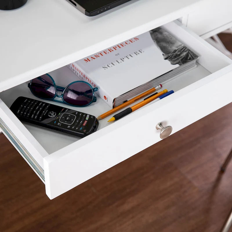 Bureau informatique blanc Glendale de SEI Furniture