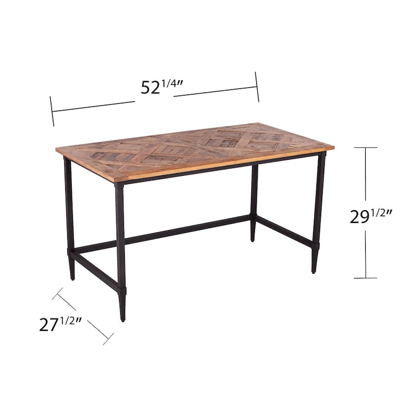 Bureau en bois récupéré style ferme moderne Lawrence de SEI Furniture