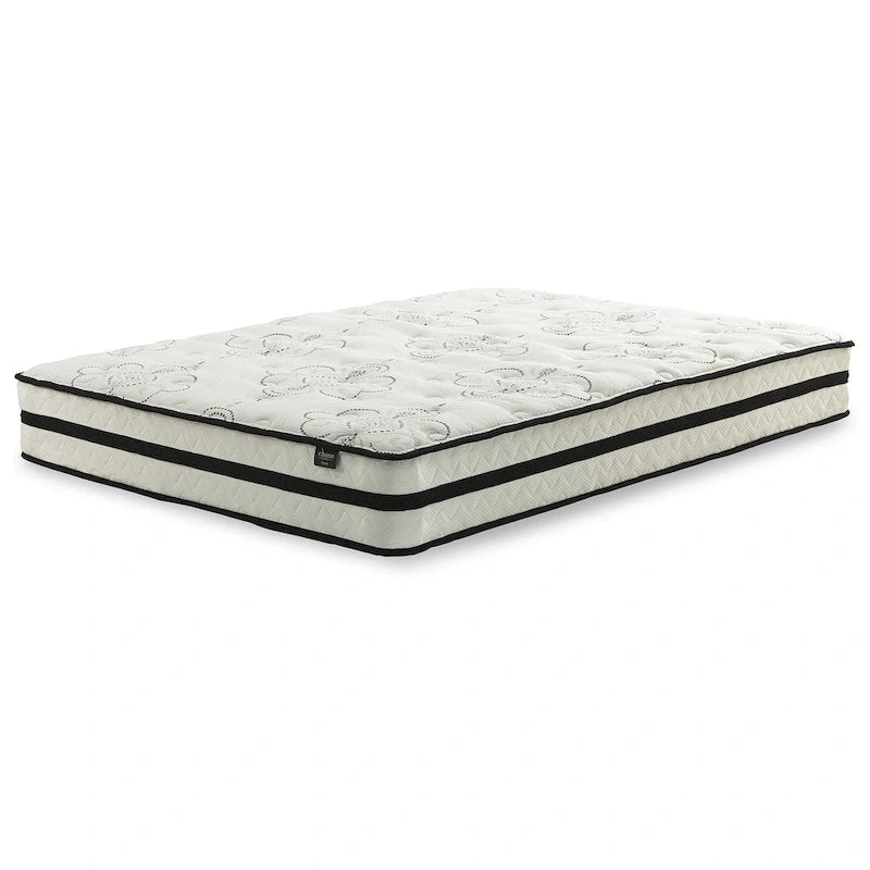 Ensemble matelas Signature Design by Ashley Chime 10 pouces hybride noir/blanc 2 pièces