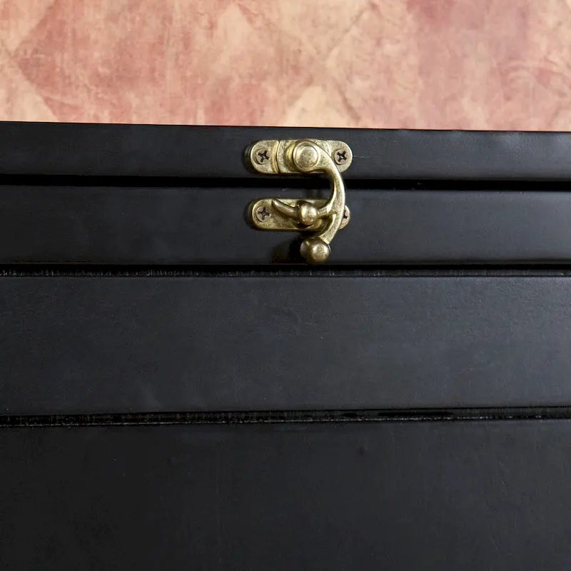 SEI Furniture Bureau Convertible Mural Rabattable Murphy Noir