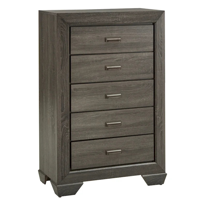 Commode ou chiffonnier Corbett Grey en panneaux de bois par iNSPIRE Q Classic