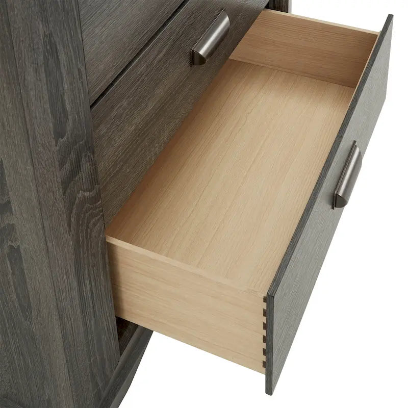 Commode ou chiffonnier Corbett Grey en panneaux de bois par iNSPIRE Q Classic