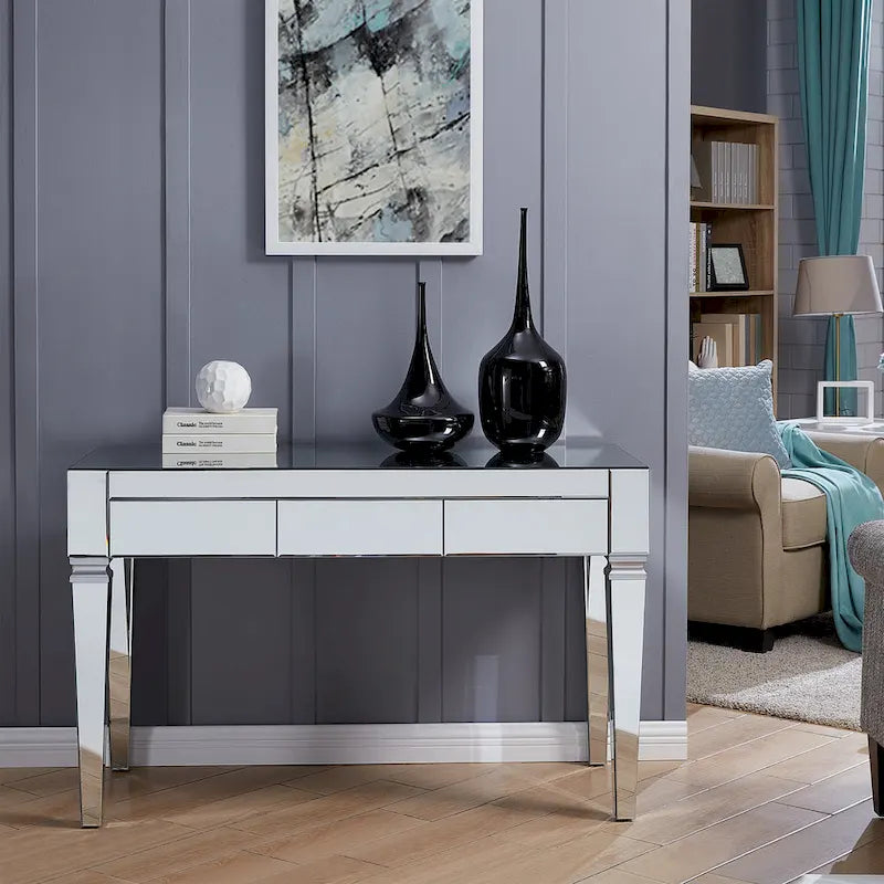 Bureau Dakota avec miroir argenté