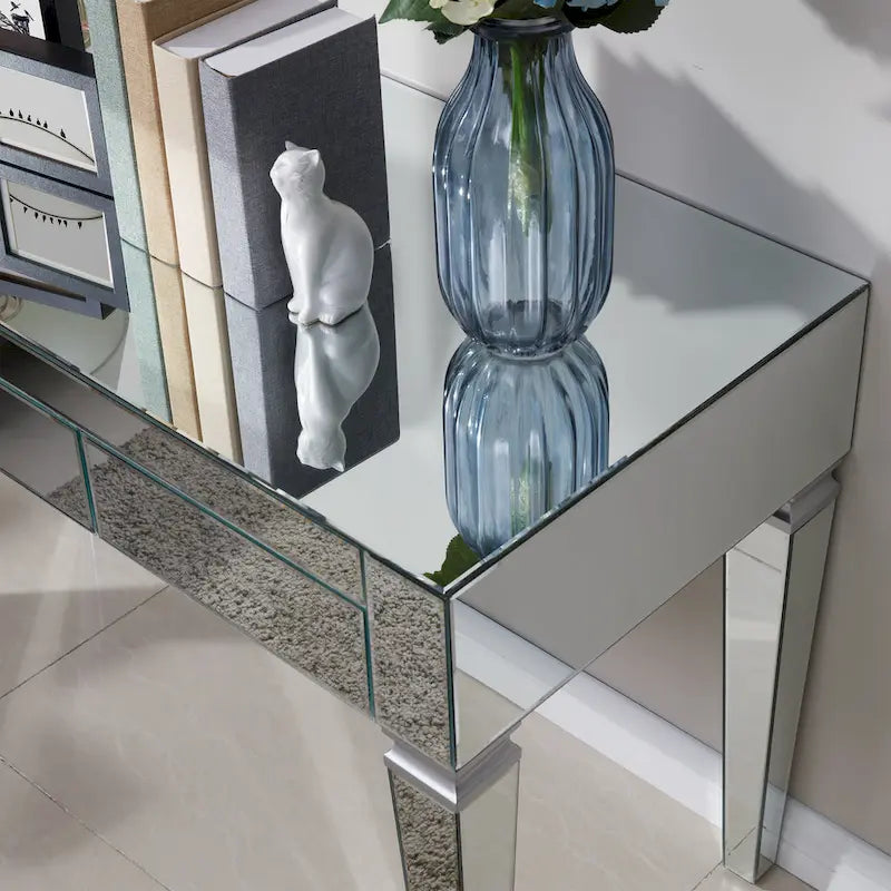Bureau Dakota avec miroir argenté