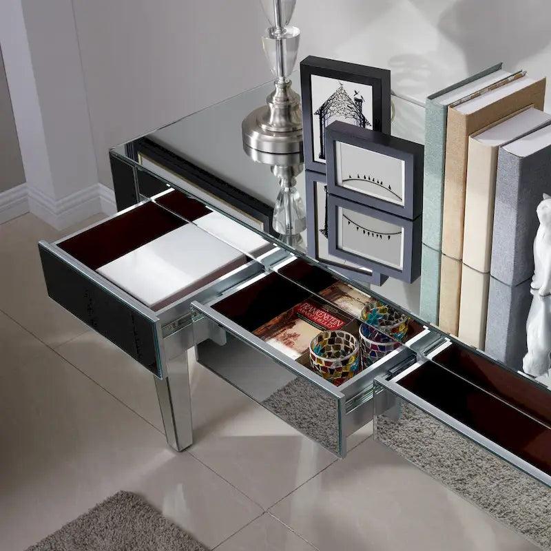 Bureau Dakota avec miroir argenté