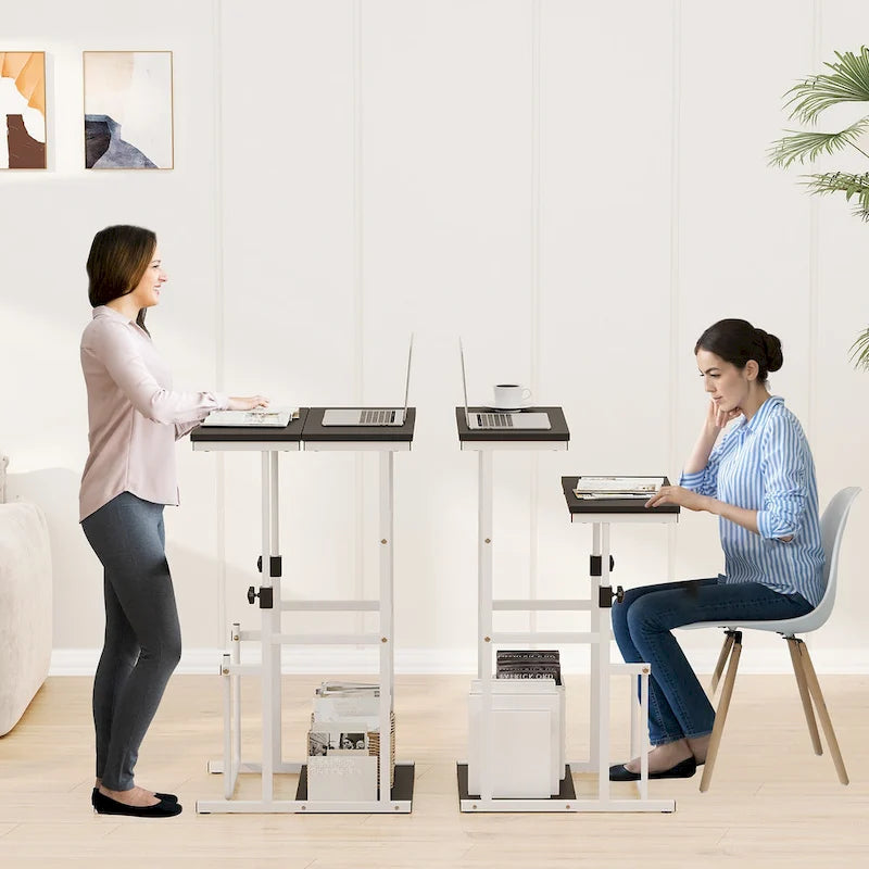 Bureau debout Futzca, table pour ordinateur portable à hauteur réglable