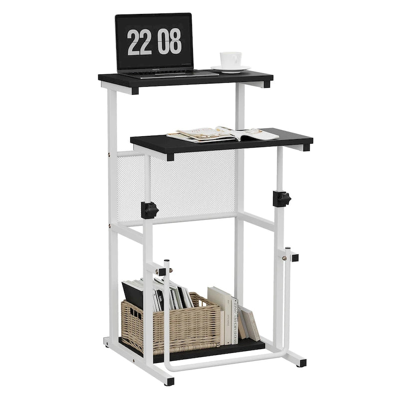 Bureau debout Futzca, table pour ordinateur portable à hauteur réglable