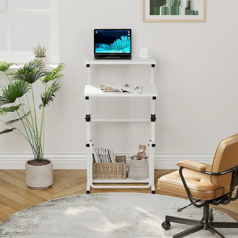 Bureau debout Futzca, table pour ordinateur portable à hauteur réglable