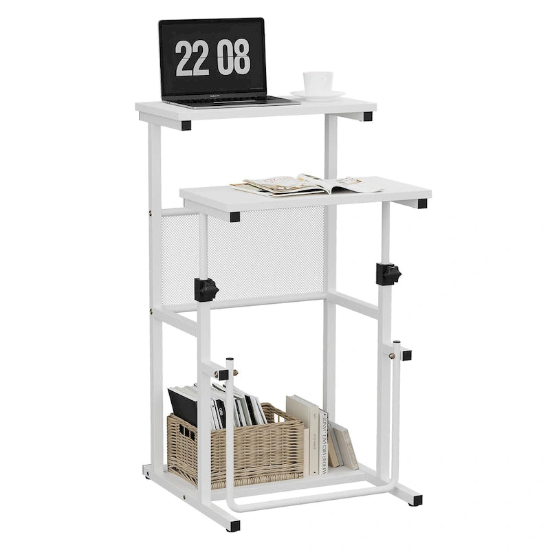 Bureau debout Futzca, table pour ordinateur portable à hauteur réglable