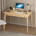 Kerrogee 39,4 Pouces Bureau d'ordinateur en Bois avec 2 Tiroirs - 4 Couleurs
