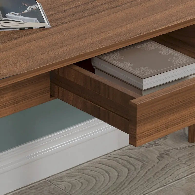 Kerrogee 39,4 Pouces Bureau d'ordinateur en Bois avec 2 Tiroirs - 4 Couleurs