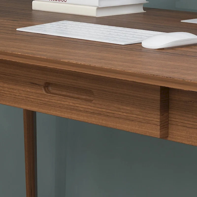 Kerrogee 39,4 Pouces Bureau d'ordinateur en Bois avec 2 Tiroirs - 4 Couleurs